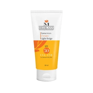 کرم ضد آفتاب رنگی SPF50 مدیلن