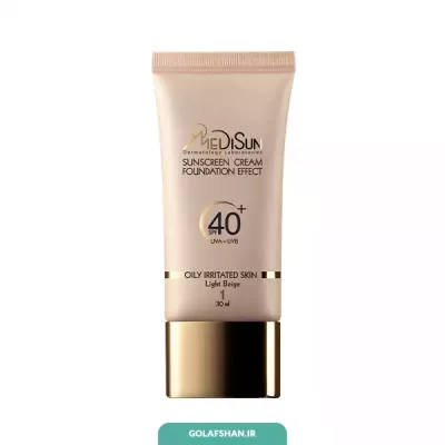 ضد آفتاب کرم پودری مدیسان SPF40 (پوست چرب)