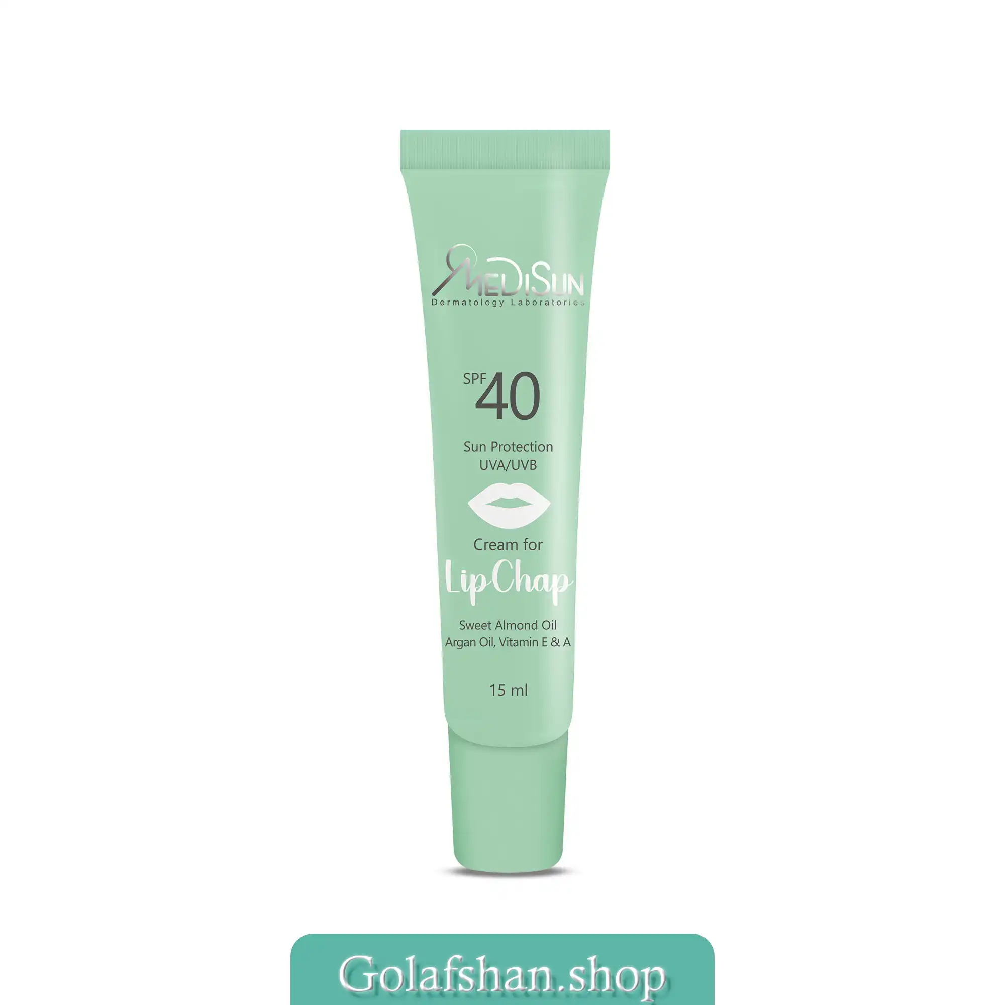 medisun-sun-protection-lip-balm-1 بالم لب ضد آفتاب مدیسان SPF40 حاوی روغن بادام شیرین و آرگان - Image 1